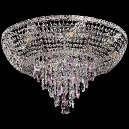 Люстра Токката Пирамида журавлик розовая в Магнитогорске Гусь Хрустальный