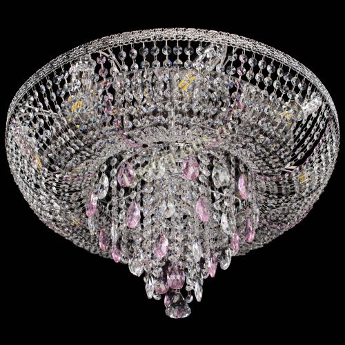 Люстра Токката Пирамида журавлик розовая в Магнитогорске Гусь Хрустальный