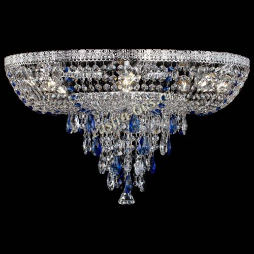 Люстра Токката Пирамида журавлик синяя в Магнитогорске Гусь Хрустальный