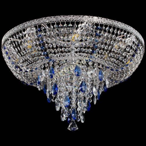 Люстра Токката Пирамида журавлик синяя в Магнитогорске Гусь Хрустальный