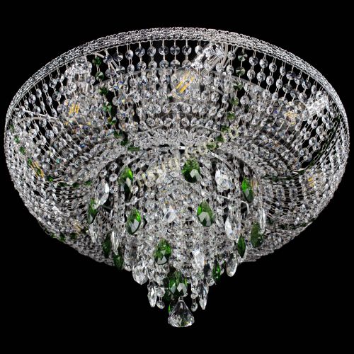 Люстра Токката Пирамида журавлик зеленая в Магнитогорске Гусь Хрустальный