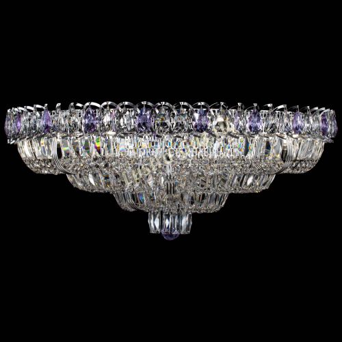 Люстра Тройное Кольцо пластинка фиолетовая в Магнитогорске Гусь Хрустальный