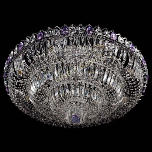 Люстра Тройное Кольцо пластинка фиолетовая в Магнитогорске Гусь Хрустальный