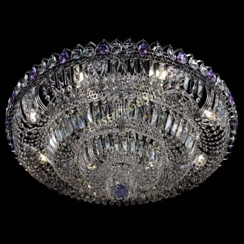 Люстра Тройное Кольцо пластинка фиолетовая в Магнитогорске Гусь Хрустальный