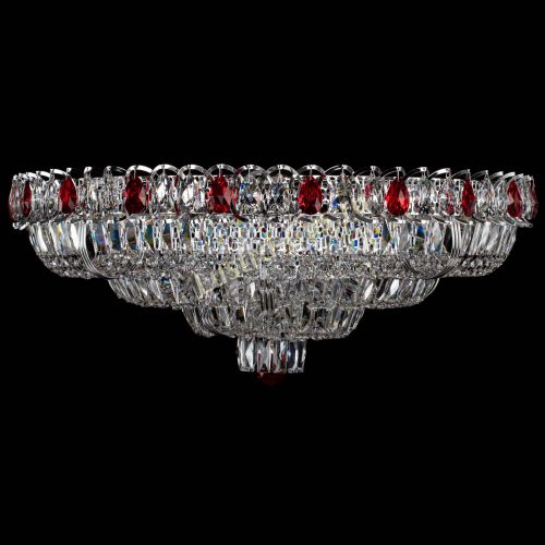 Люстра Тройное Кольцо пластинка красная в Магнитогорске Гусь Хрустальный