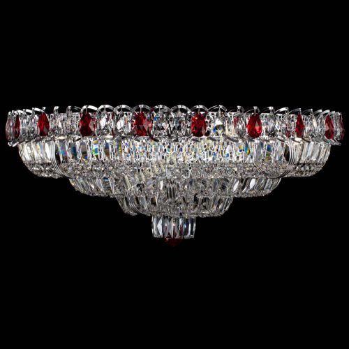 Люстра Тройное Кольцо пластинка красная в Магнитогорске Гусь Хрустальный