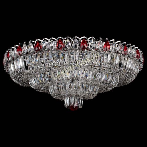 Люстра Тройное Кольцо пластинка красная в Магнитогорске Гусь Хрустальный