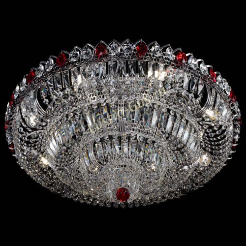 Люстра Тройное Кольцо пластинка красная в Магнитогорске Гусь Хрустальный