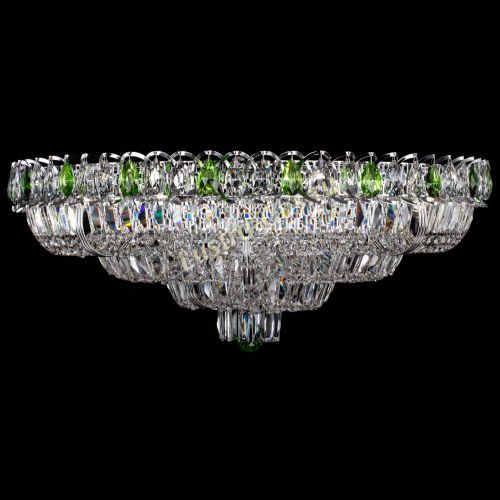 Люстра Тройное Кольцо пластинка зеленая в Магнитогорске Гусь Хрустальный