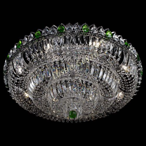 Люстра Тройное Кольцо пластинка зеленая в Магнитогорске Гусь Хрустальный