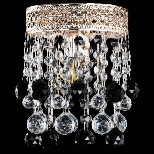 Люстра Венеция №1 шар черная в Магнитогорске Гусь Хрустальный