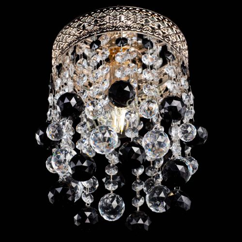 Люстра Венеция №1 шар черная в Магнитогорске Гусь Хрустальный