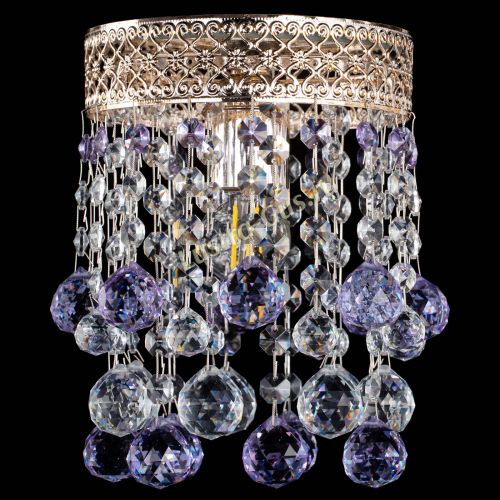 Люстра Венеция №1 шар фиолетовая в Магнитогорске Гусь Хрустальный