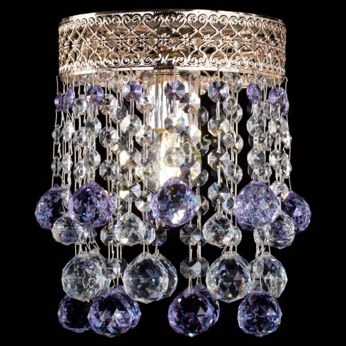 Люстра Венеция №1 шар фиолетовая в Магнитогорске Гусь Хрустальный