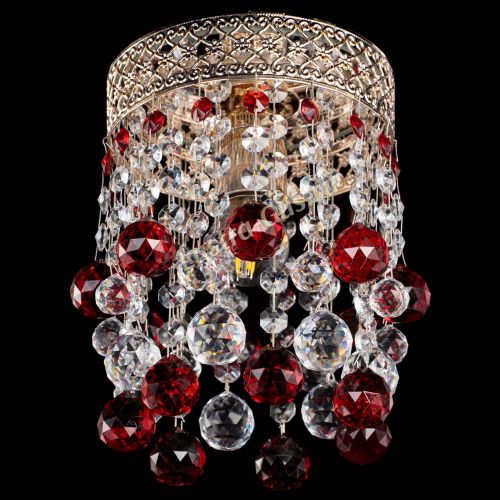 Люстра Венеция №1 шар красная в Магнитогорске Гусь Хрустальный
