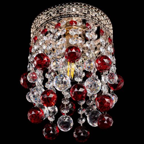 Люстра Венеция №1 шар красная в Магнитогорске Гусь Хрустальный