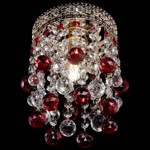 Люстра Венеция №1 шар красная в Магнитогорске Гусь Хрустальный