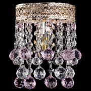 Люстра Венеция №1 шар розовая