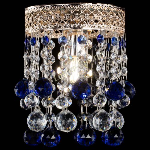 Люстра Венеция №1 шар синяя в Магнитогорске Гусь Хрустальный