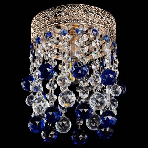 Люстра Венеция №1 шар синяя в Магнитогорске Гусь Хрустальный