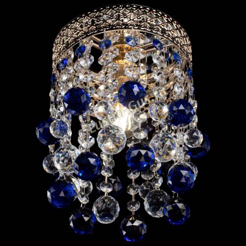 Люстра Венеция №1 шар синяя в Магнитогорске Гусь Хрустальный