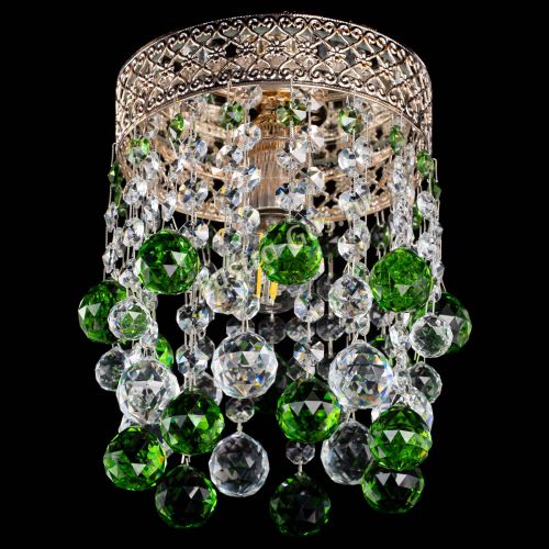 Люстра Венеция №1 шар зеленая в Магнитогорске Гусь Хрустальный