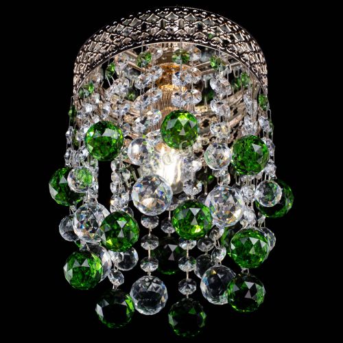 Люстра Венеция №1 шар зеленая в Магнитогорске Гусь Хрустальный