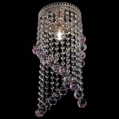 Люстра Венеция №1 Сигма розовая в Магнитогорске Гусь Хрустальный