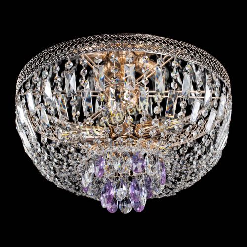 Люстра Венеция Астра фиолетовая №5 в Магнитогорске Гусь Хрустальный