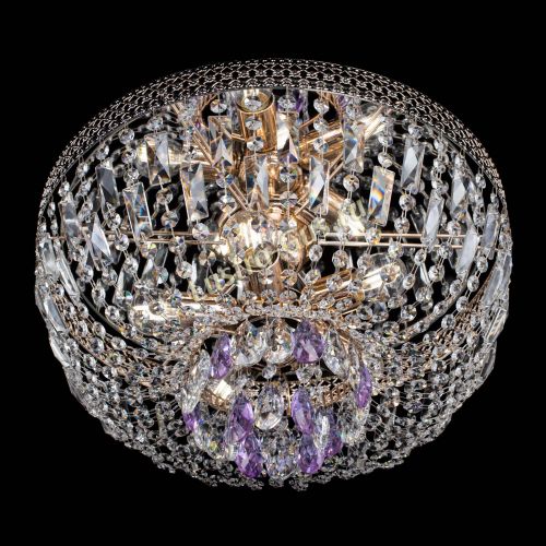 Люстра Венеция Астра фиолетовая №5 в Магнитогорске Гусь Хрустальный