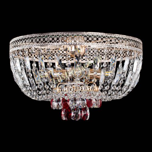 Люстра Венеция Астра красная №5 в Магнитогорске Гусь Хрустальный