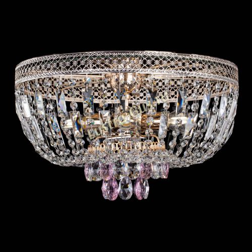 Люстра Венеция Астра розовая №5 в Магнитогорске Гусь Хрустальный