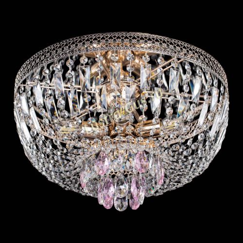 Люстра Венеция Астра розовая №5 в Магнитогорске Гусь Хрустальный