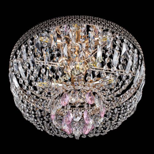 Люстра Венеция Астра розовая №5 в Магнитогорске Гусь Хрустальный