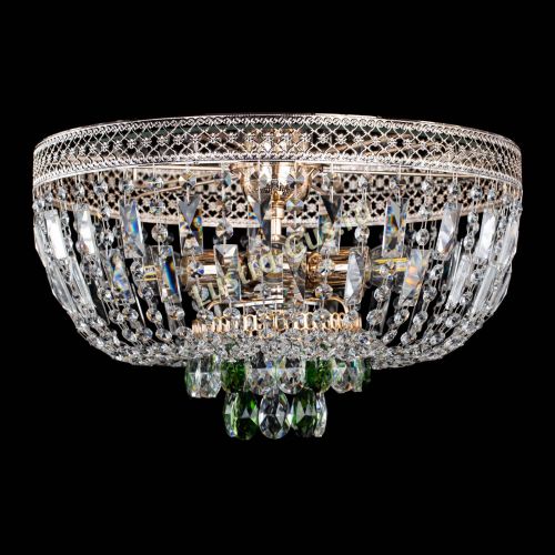 Люстра Венеция Астра зеленая №5 в Магнитогорске Гусь Хрустальный