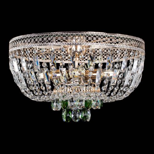 Люстра Венеция Астра зеленая №5 в Магнитогорске Гусь Хрустальный