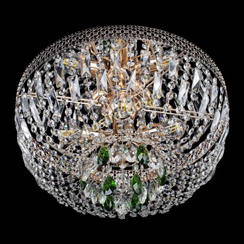 Люстра Венеция Астра зеленая №5 в Магнитогорске Гусь Хрустальный