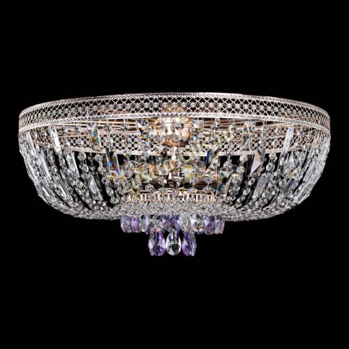 Люстра Венеция Астра №6 фиолетовая в Магнитогорске Гусь Хрустальный