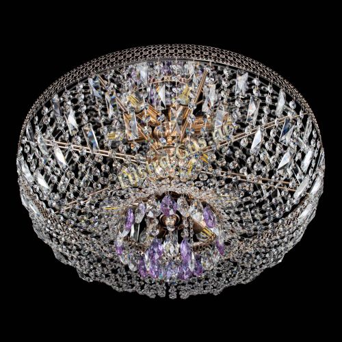 Люстра Венеция Астра №6 фиолетовая в Магнитогорске Гусь Хрустальный