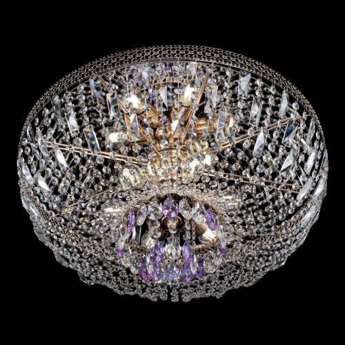 Люстра Венеция Астра №6 фиолетовая в Магнитогорске Гусь Хрустальный