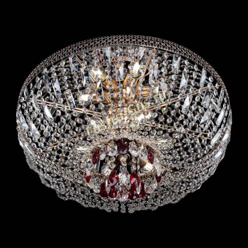 Люстра Венеция Астра №6 красная в Магнитогорске Гусь Хрустальный