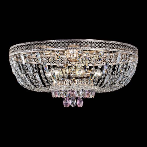 Люстра Венеция Астра №6 розовая в Магнитогорске Гусь Хрустальный