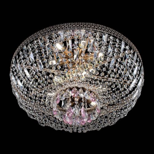 Люстра Венеция Астра №6 розовая в Магнитогорске Гусь Хрустальный