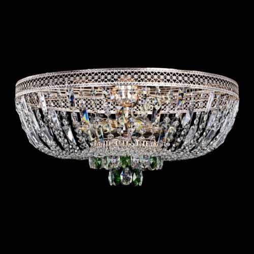 Люстра Венеция Астра №6 зеленая в Магнитогорске Гусь Хрустальный