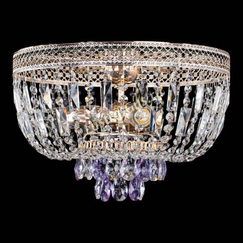 Люстра Венеция Астра №3 фиолетовая в Магнитогорске Гусь Хрустальный