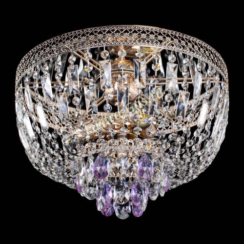 Люстра Венеция Астра №3 фиолетовая в Магнитогорске Гусь Хрустальный