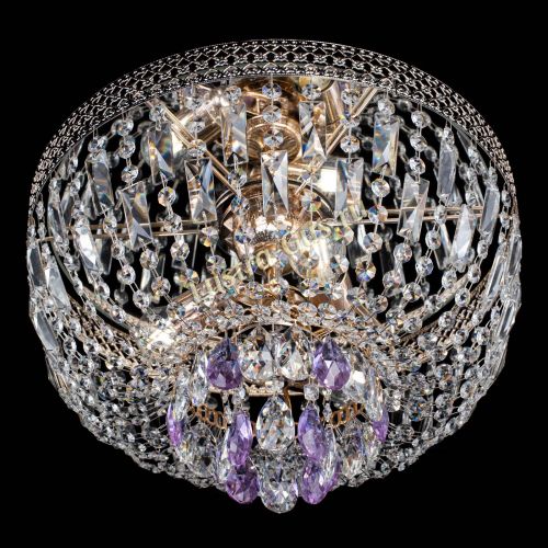 Люстра Венеция Астра №3 фиолетовая в Магнитогорске Гусь Хрустальный