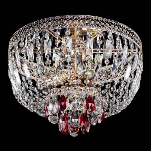 Люстра Венеция Астра №3 красная в Магнитогорске Гусь Хрустальный