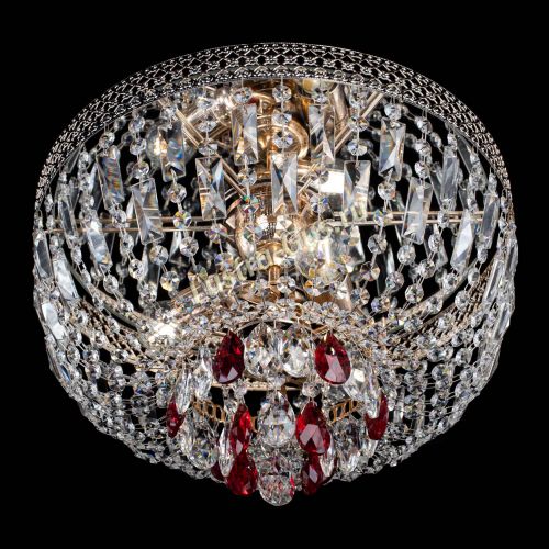 Люстра Венеция Астра №3 красная в Магнитогорске Гусь Хрустальный