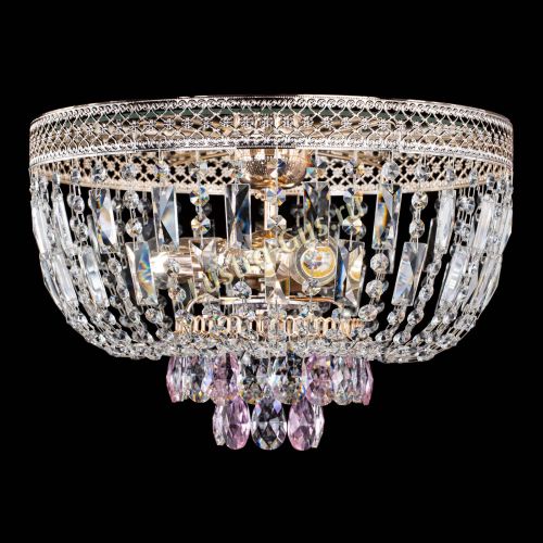 Люстра Венеция Астра №3 розовая в Магнитогорске Гусь Хрустальный